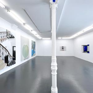 Vista de la exposición "Las Mirlas" en F2 Galería. Madrid, España. Junio - Julio de 2023